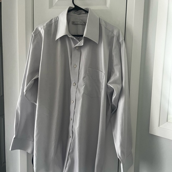 Forsyth of Canada Wrinkle-Free Light Grey Dress Shirt Size 16.5 - Picture 2 of 8